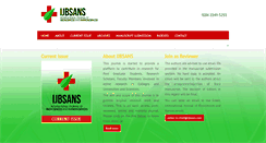 Desktop Screenshot of ijbsans.com